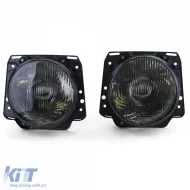 Scheinwerfer H4 schwarz gerippt, geeignet für VW Golf 2 83-91-image-6200025