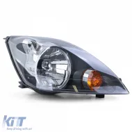 Scheinwerfer H4 Schwarz mit Motor Rechts geeignet für Ford Fiesta JH JD 05-07-image-6210828