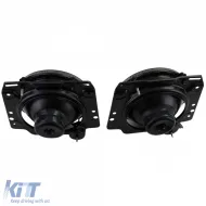 Scheinwerfer H4 Schwarz Rauch mit Rillen und Fadenkreuz geeignet für VW Golf 2 83-91-image-6205485