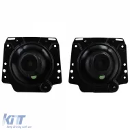 Scheinwerfer H4 Schwarz Rauch mit Rillen und Fadenkreuz geeignet für VW Golf 2 83-91-image-6205486