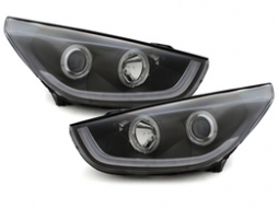 Scheinwerfer LED Angel Eyes für HYUNDAI IX35 2010-2013 Licht Black TUBE LIGHT--image-43058