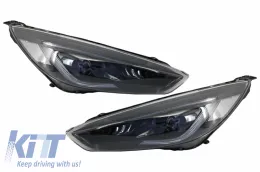 image-79-Scheinwerfer LED DRL für Ford Focus III Mk3 15-17 Bi-Xenon Look Dynamic Flowing-