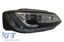 Scheinwerfer LED DRL für VW Jetta Mk6 VI 11-17 Bi-Xenon Design Dynamisches Fließen-image-6020972