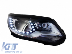 Scheinwerfer LED DRL für VW Tiguan MK I Facelift 2012-2015 OEM Xenon Design-image-5994643