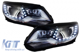 Scheinwerfer LED DRL für VW Tiguan MK I Facelift 2012-2015 OEM Xenon Design-image-5994648