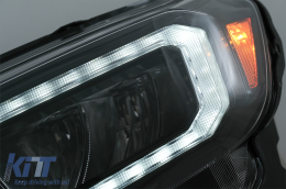 Scheinwerfer LED-Lichtleiste für Ford Ranger 15-20 LHD Voll Schwarzes Gehäuse Dynamisch-image-6078828