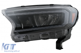 Scheinwerfer LED-Lichtleiste für Ford Ranger 15-20 LHD Voll Schwarzes Gehäuse Dynamisch-image-6078837