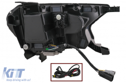 Scheinwerfer LED-Lichtleiste für Ford Ranger 15-20 LHD Voll Schwarzes Gehäuse Dynamisch-image-6078840