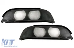 image-7-Scheinwerfer Linse Links und rechts Seite Rauch Grau für BMW 5er E39 1995-2000