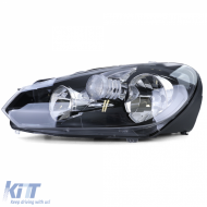 Scheinwerfer schwarz mit LWR-Motor links, geeignet für VW Golf 6 VI 1K 08-14-image-6194307