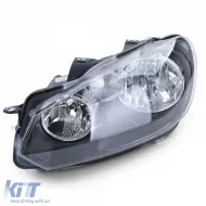 Scheinwerfer schwarz mit LWR-Motor links, geeignet für VW Golf 6 VI 1K 08-14-image-6194309