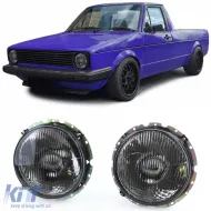image-33-Scheinwerfer Schwarz Rauch Paar geeignet für VW Caddy I 82-92 + Jetta I 79-84