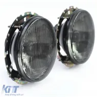 Scheinwerfer Schwarz Rauch Paar geeignet für VW Caddy I 82-92 + Jetta I 79-84-image-6209808