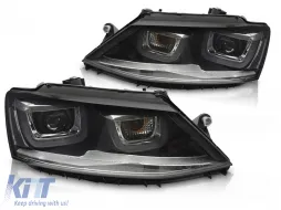image-79-Scheinwerfer U-LED Lichter DRL geeignet für VW JETTA VI 11-18