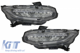 Scheinwerfer Voll-LED für HONDA Civic Mk10 FC FK 16+ Limousine Hatchback Dynamic-image-6032457