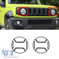 image-55-Scheinwerferabdeckungen geeignet für Suzuki Jimny 2019+ Metall 2 Stück