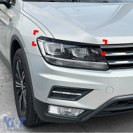 Scheinwerferabdeckungen glänzend schwarz geeignet für VW Tiguan AD1 Pre-Facelift 2016-2020-image-6211053