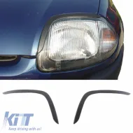 image-32-Scheinwerferabdeckungen mit Augenbrauen geeignet für Renault Clio 2 98-01 2 Stück