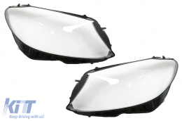 Scheinwerferglas Brille für Mercedes C W205 Limo S205 T-Modell 14-18 Klar-image-6085808