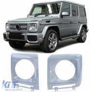 image-74-Scheinwerferrahmenhalterabdeckungen Paar geeignet für Mercedes G-Class W463 12-18