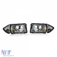Scheinwerfersatz ohne LWR mit 6-poligen Anschlüssen und weißen Blinkern, geeignet für Mercedes SL R107 SLC C107-image-6191258