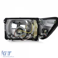 Scheinwerfersatz ohne LWR mit 6-poligen Anschlüssen und weißen Blinkern, geeignet für Mercedes SL R107 SLC C107-image-6191259