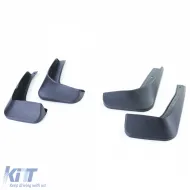 Schmutzfänger-Set vorne und hinten, schwarz, geeignet für VW Polo 5 Pre-Facelift 6R 09-14-image-6198425