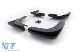 Schmutzfänger-Set vorne und hinten schwarz, geeignet für VW Golf 6 08-12-image-6203545
