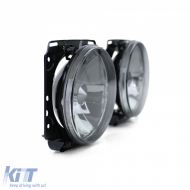 Schwarze klare Scheinwerfer mit Rauchglas, geeignet für VW Golf 2 83-91-image-6194499
