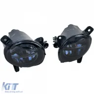 Schwarze LED-Nebelscheinwerfer geeignet für BMW F20 F21 3er Reihe F30 F31 F34 4er Reihe F32 F33 F36-image-6257340