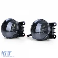 Schwarze LED-Nebelscheinwerfer geeignet für Opel Astra G H OPC Corsa D Agila-image-6277090
