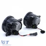 Schwarze LED-Nebelscheinwerfer geeignet für Opel Astra G H OPC Corsa D Agila-image-6277094