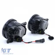 Schwarze LED-Nebelscheinwerfer geeignet für Dacia Logan Duster Sandero-image-6197598