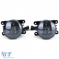 Schwarze LED-Nebelscheinwerfer geeignet für Citroen C1 C4 C5 C6 Xsara C-Crosser-image-6209831
