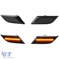 Schwarze LED STRIPE Seitenblinker geeignet für VW T6.1 ab 2020-image-6206723