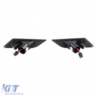 Schwarze LED STRIPE Seitenblinker geeignet für VW T6.1 ab 2020-image-6206729