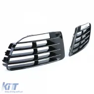 Schwarze Lüftungsgitterabdeckungen für R20 Stoßstange geeignet für VW Golf 6 5K1 09-13-image-6195862