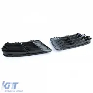Schwarze Lüftungsgitterabdeckungen für R20 Stoßstange geeignet für VW Golf 6 5K1 09-13-image-6195866