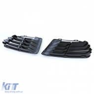 Schwarze Lüftungsgitterabdeckungen für R20 Stoßstange geeignet für VW Golf 6 5K1 09-13-image-6195867