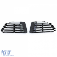 Schwarze Lüftungsgitterabdeckungen für R20 Stoßstange geeignet für VW Golf 6 5K1 09-13-image-6195868