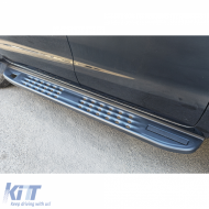Schwarze perforierte Trittbretter geeignet für Ford Ranger T6 T7 T8 T9 einschließlich Raptor-image-6202645