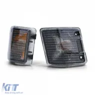 Schwarze Rauchblinker-Paar links rechts geeignet für VW T3 Bus Van Transporter 79-92-image-6190743