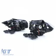 Schwarze Scheinwerfer H7 H7 Paar geeignet für BMW E81 E82 E87 E88 ab 04-image-6190394