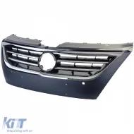 Schwarzer Kühlergrill mit Chromleisten, geeignet für VW Passat CC 2008-2012-image-6204933