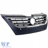 Schwarzer Kühlergrill mit Chromleisten, geeignet für VW Passat CC 2008-2012-image-6204935