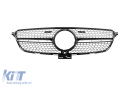 image-24-Schwarzer Lack Diamantgrill geeignet für Mercedes GLE SUV W166, GLE Coupe C292 2015-2019