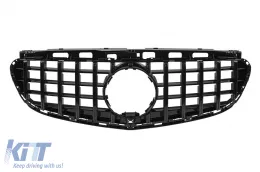 Schwarzer Lack GT-Typ Kühlergrill geeignet für Mercedes E-Klasse W212 2014-2016-image-6146251