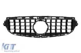 Schwarzer Lack GT-Typ Kühlergrill geeignet für Mercedes E-Klasse W212 2014-2016-image-6146252