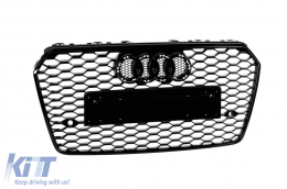 Schwarzer Lack RS-Typ Kühlergrill geeignet für Audi A7 2015-2017-image-6164256