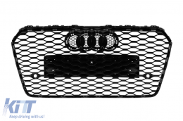 Schwarzer Lack RS-Typ Kühlergrill geeignet für Audi A7 2015-2017-image-6164257